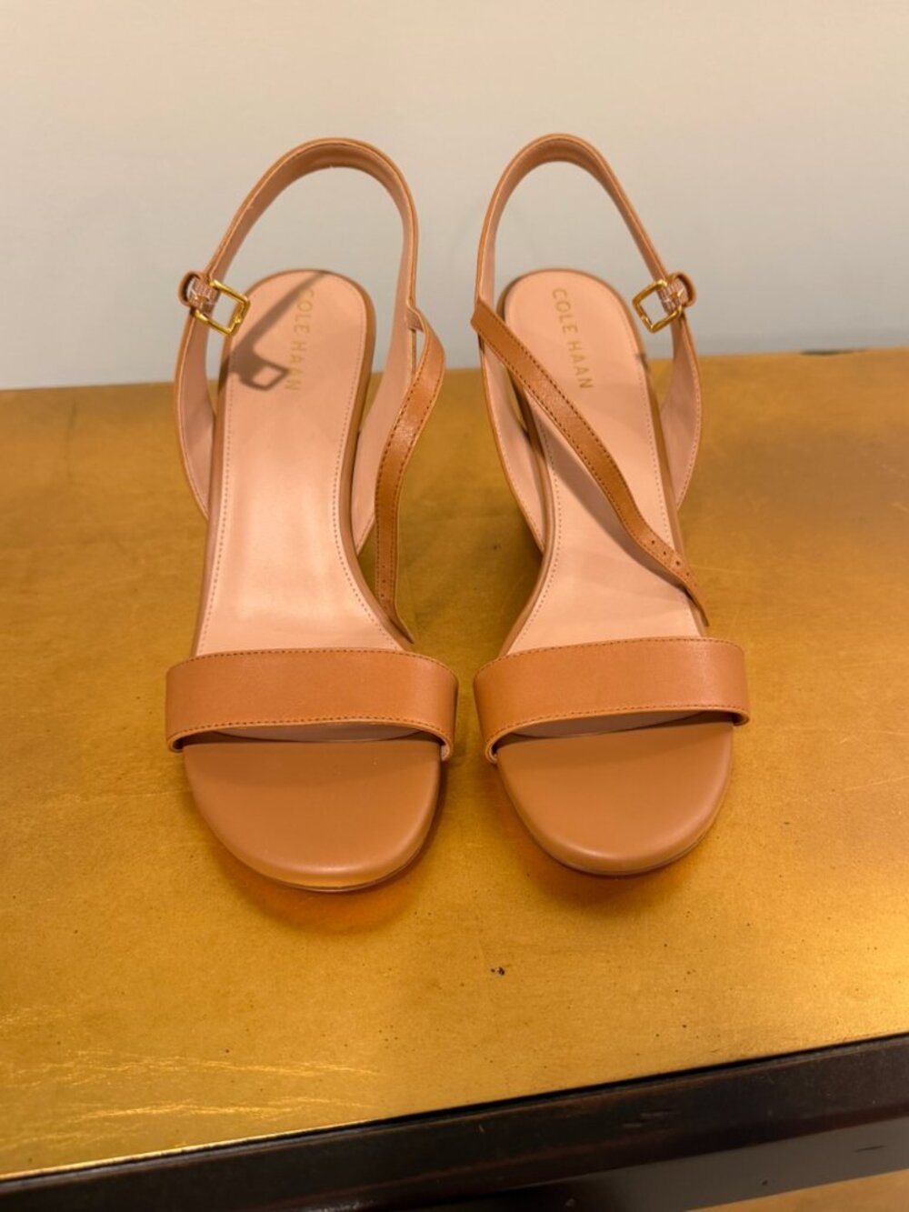 Cole Haan Brown Josie Wedge Sandals